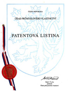 Certifikát patentové registrace